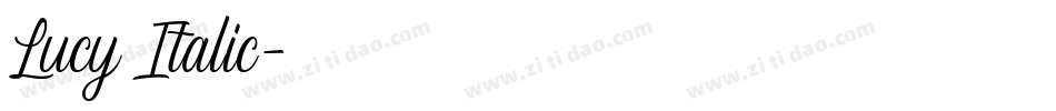 Lucy Italic字体转换